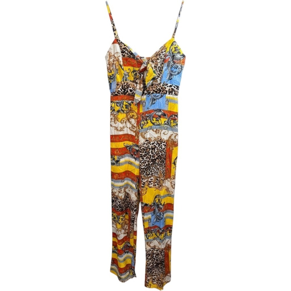 Wow Couture Multi Print Jumpsuit Large